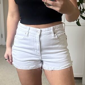 American Eagle Outfitters White Jean Shorts